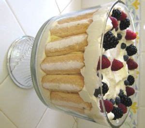 She used *lady fingers* instead of the cake. Berry Lady Finger Trifle recipe | Dessert Dishes ...
