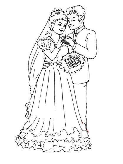 Mariage 2 Coloriage mariage, Coloriage, Dessin hello kitty