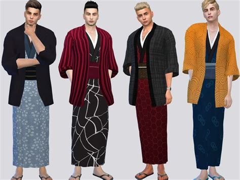 Wano Robe Mclaynesims Mick Sims 4 Male Clothes Sims 4 Clothing