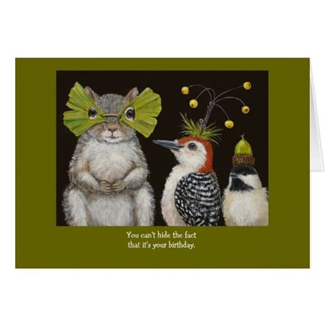 Funny Birdanimal Birthday Card Zazzle