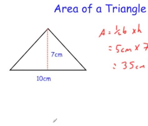 Area For Triangle Equation