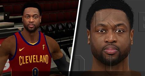 Dwyane Wade Cyberface Realistic 2017 2018 For 2k14