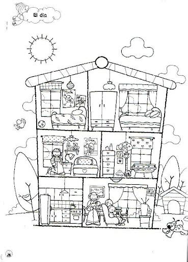 Dibujos De Casas Y Partes De Casas Para Colorear