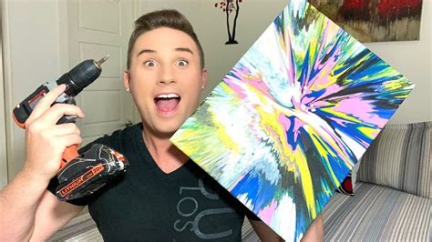 Rumble — so much fun trying spin art with a drill with jake isham. ACRYLIC SPIN ART USING A DRILL//How to create acrylic spin ...
