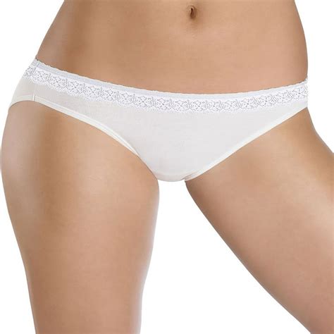 Hanes Hanes Women S Comfortsoft Cotton Stretch Lace Bikini Lace 3 Pack Style Et42lc Walmart