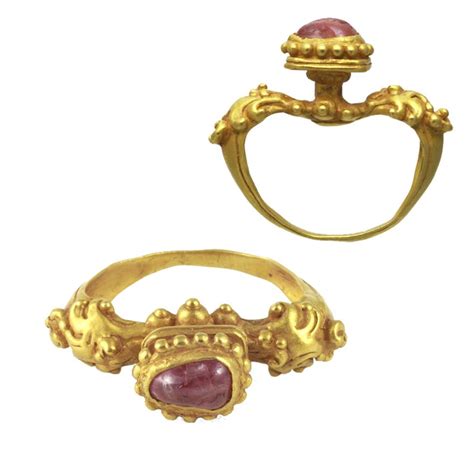 A Gold And Ruby Ring Khmer 14th Century Ancient Jewels History