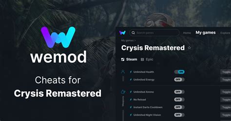 Crysis Remastered Cheats And Trainers For Pc Wemod
