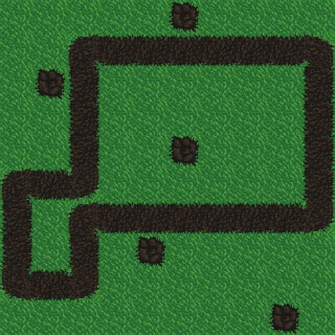 Simple Tile Set Grass And Dirt Path 32x32