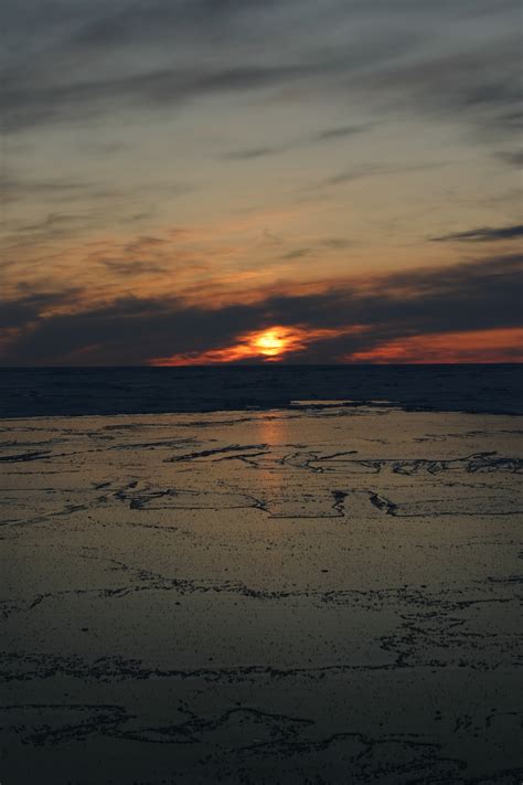 Sunset Over Arctic Ocean Us Geological Survey