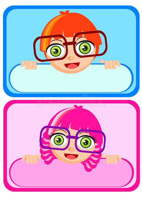 We can't help you from losing your belongings, but we sure can help them find their way home. Name tag for kids stock vector. Illustration of sticker ...