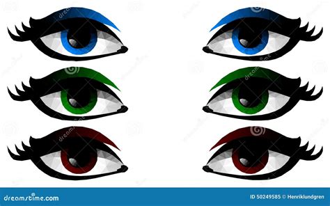 Low Poly Illustration Of Female Eyes Stock Vector Illustration Of