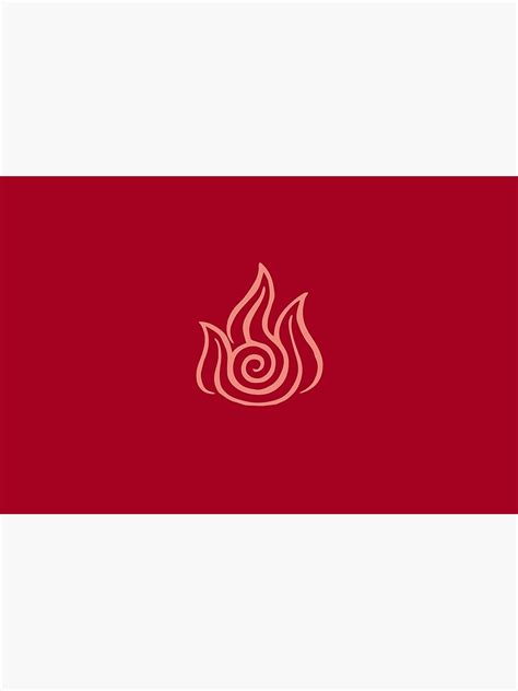 Firebending Symbol Light Zipper Pouch By Hopperograss Redbubble