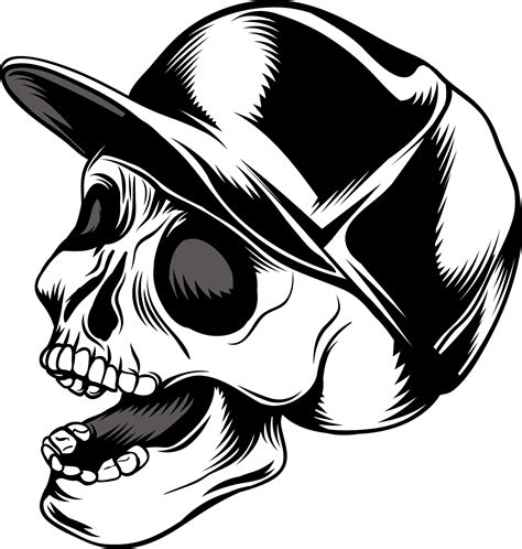 Download Skull Calavera Cap Euclidean Vector Baseball Clipart Png Free