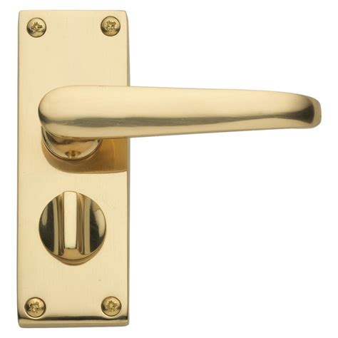 Dfu0623 Victorian Lever On Backplate Privacy Door Handle Pair Howdens