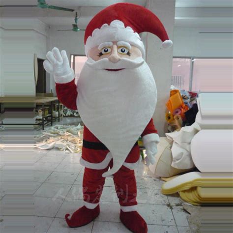 Santa Claus Mascot Costume Christams Fancy Party Cosplay Dress Adult