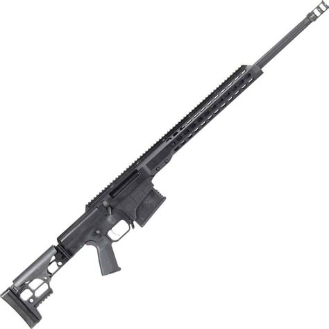 Barrett Mrad Black Bolt Action Rifle 338 Lapua Magnum Black