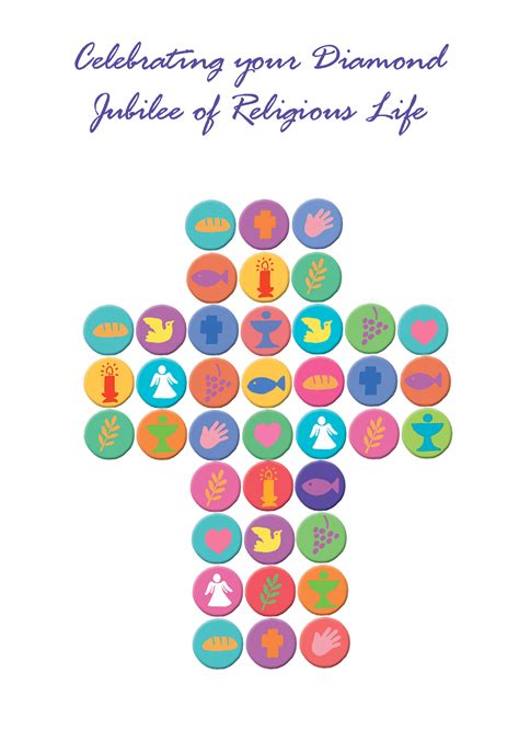 Diamond Jubilee Religious Cards Di9 Pack Of 12 2 Designs