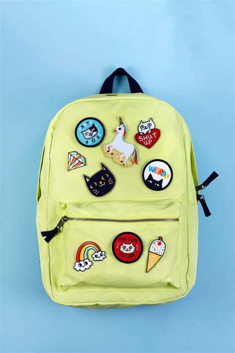 Check Out These Badge Bomb Patches On A Yellow Backpack Badge