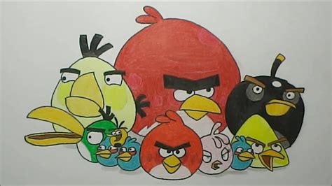 Shooting with the evil birds, the best there is right? How to Draw Angry Birds (All Birds) - YouTube
