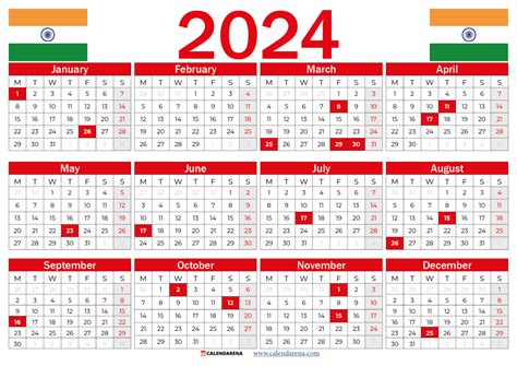 2024 Calendar India Festival With Holidays Dates Sib Lethia