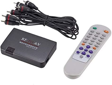 Rf To Av Receiver Mini Portable RF To AV Analog TV Receiver RF To AV