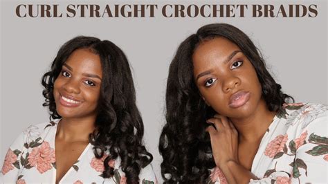Straight Crochet Braids How To Curl Straight Crochet Hair Quick