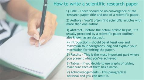 write  scientific research paper   form   article writingtips writinghelp