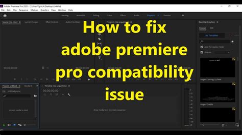 I've uninstalled/reinstalled premiere + uninstalled/reinstalled adobe cc and cleared all adobe data during the process. How to fix adobe premier pro system compatibility issue ...