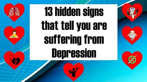 13 Hidden Signs That Tell You Are Suffering From Depression Youtube