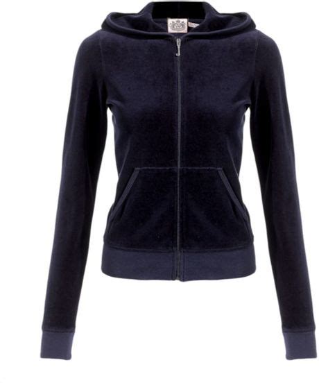 Juicy Couture Velour Tracksuit Top In Blue Navy Lyst