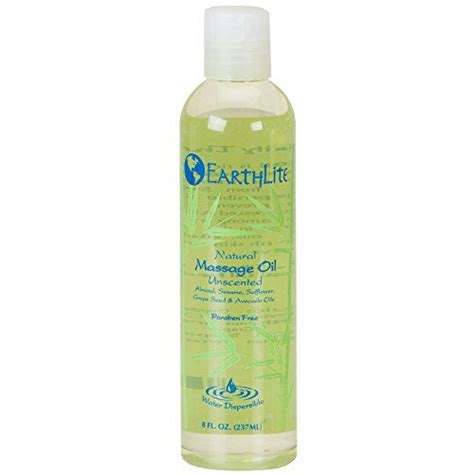 Earthlite Massage Oil Natural Unscented Vitamin A E C To Repair
