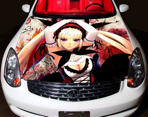 Anime Full Color Graphics Adhesive Vinyl Sticker Fit Any Car Hood Bonnet 017 Ebay Car