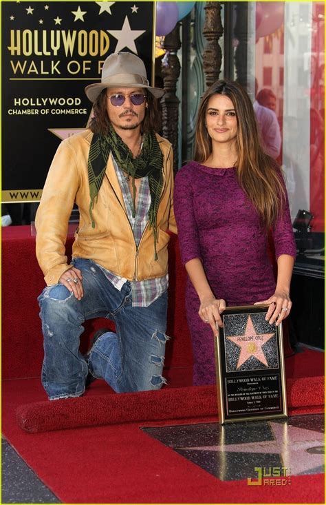 Penelope Cruz Hollywood Walk Of Fame With Johnny Depp Penélope Cruz