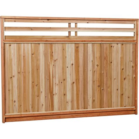 Signature Development 6 Ft H X 6 Ft W Western Red Cedar Checker