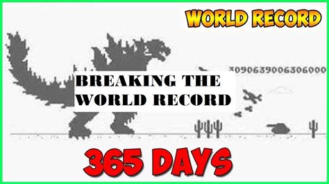 Google dinosaur game first appeared in 2014 in the canary version of the google chrome browser. Playing Chrome Dinosaur game LIVE for 1 YEAR [World Record ...
