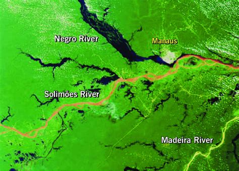 The Encounter Of The Brown Waters Of The Andean Solimões River With