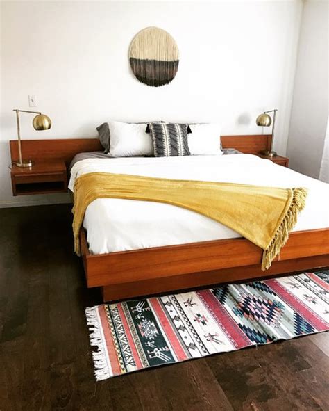 From Boring To Mid Century Modern Bohemian Bedroom