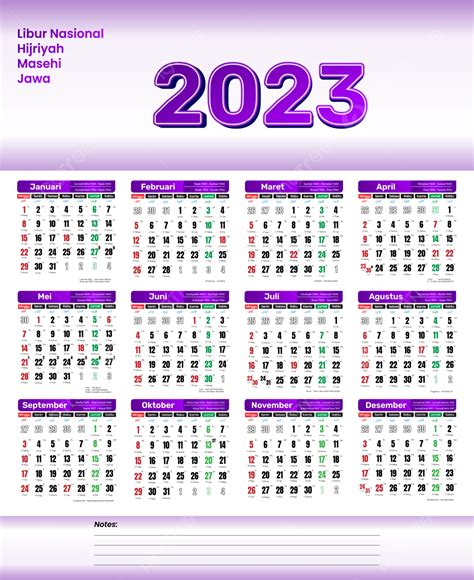 2023 Year Calendar Isolated On White Background Vector Image On