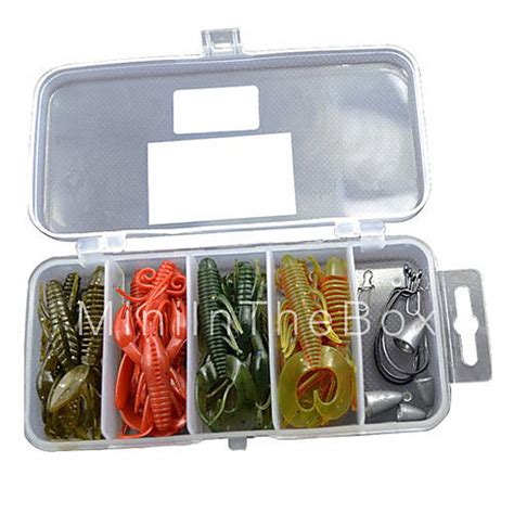 Super Soft Fishing Lures With Single Hook Lure Pack 26 Pcsset Sh026