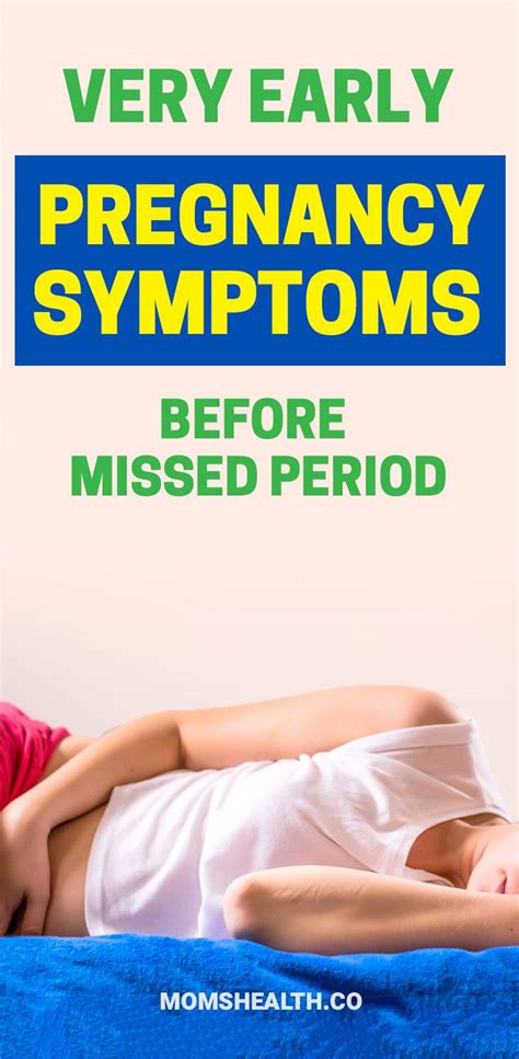 Very Early Pregnancy Symptoms Before Missed Period MomsHealth Co Health Food Weight Loss