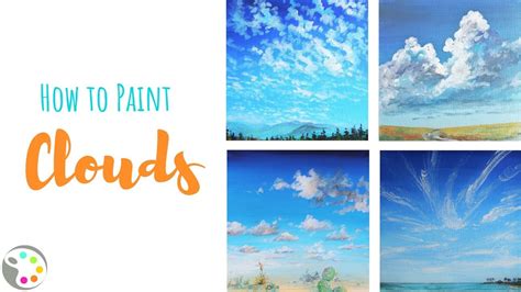 Very easy acrylic lesson this is part 2/7 of a beautiful seascape paintingif yo. How to Paint Clouds | Acrylic Painting Tutorial - YouTube