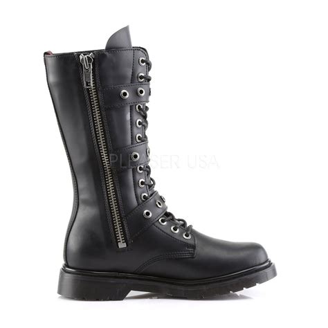 demonia men s defiant 303 men s black vegan leather goth punk combat boots combat boots boots