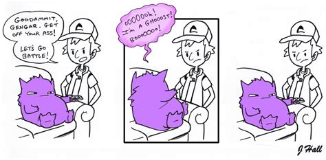 Gengar By Jhallpokemon Deviantart Com On Deviantart Gengar Pokemon Funny Pokemon Comics