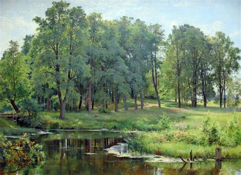 Ivan Shishkin In The Park 1897 Russian Landscape Landscape Fine