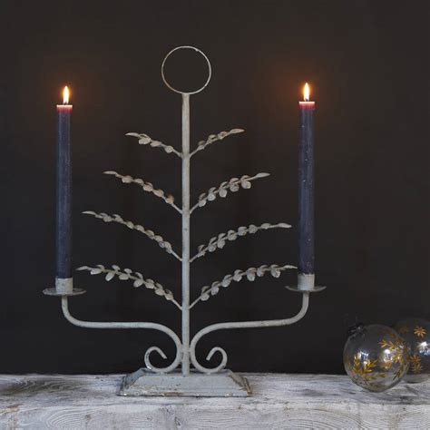 Christmas Tree Metal Candle Holder By Primrose And Plum