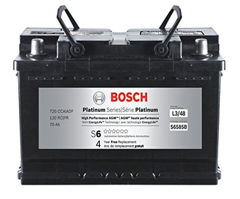 Bosch S6585b S6 Flat Plate Agm Battery Aftermarket Garage