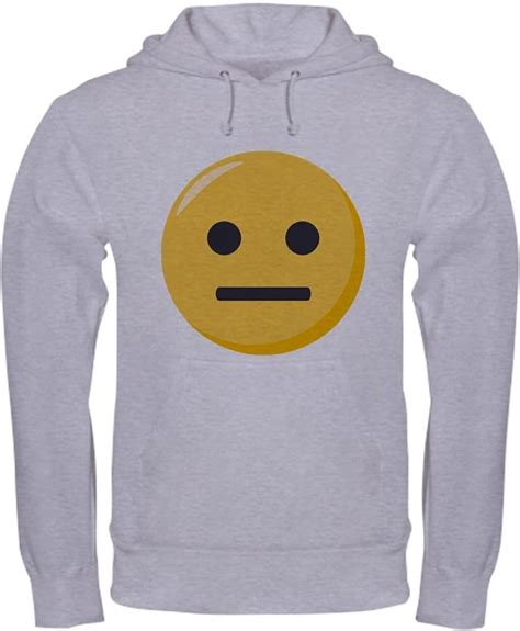 Cafepress Emoji Sweatshirt Neutrales Gesicht Amazonde Bekleidung