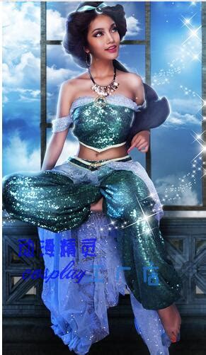 Hot Sale New Arrival Aladdin Jasmine Princess Cosplay Costume For