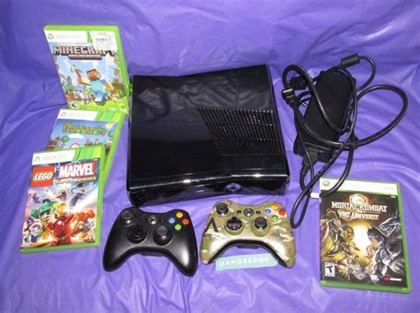 Microsoft Xbox 360 S Launch Edition 250gb Black Consolegames Camou