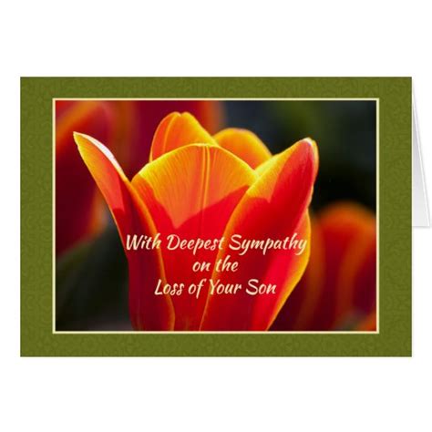 Loss Of Son Sympathy Religious Light Of Christ Card Zazzle
